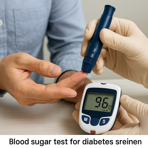 Blood sugar test for diabetes screening