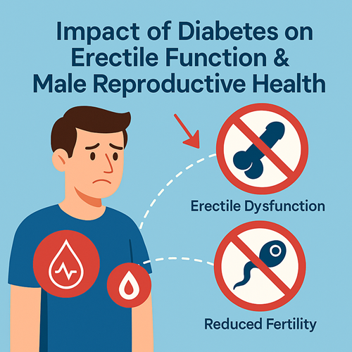 Impact of diabetes on erectile function and male reproductive health