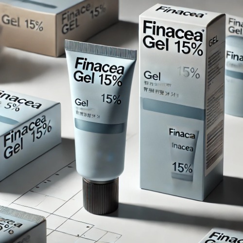 Close-up of Finacea Gel 15% tube and packaging