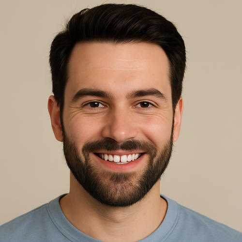A man with fuller hair after taking Dutasteride 0.5mg