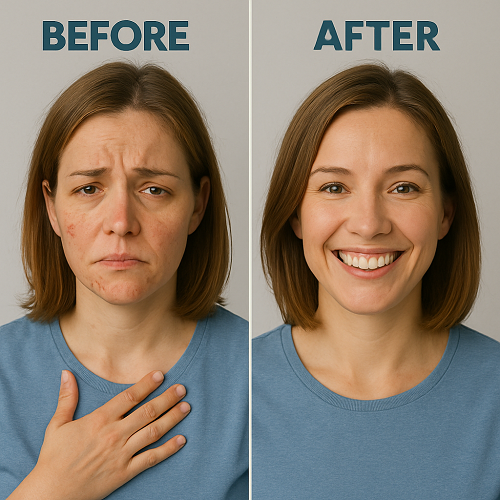 A patient showing improvement in parasitic infection symptoms after taking Hydroxychloroquine 200mg