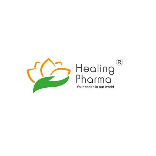 Healing Pharma logo – manufacturer of Finasteride, Isotretinoin, Dapsone, Tadalafil, Sildenafil, and Orlistat formulations