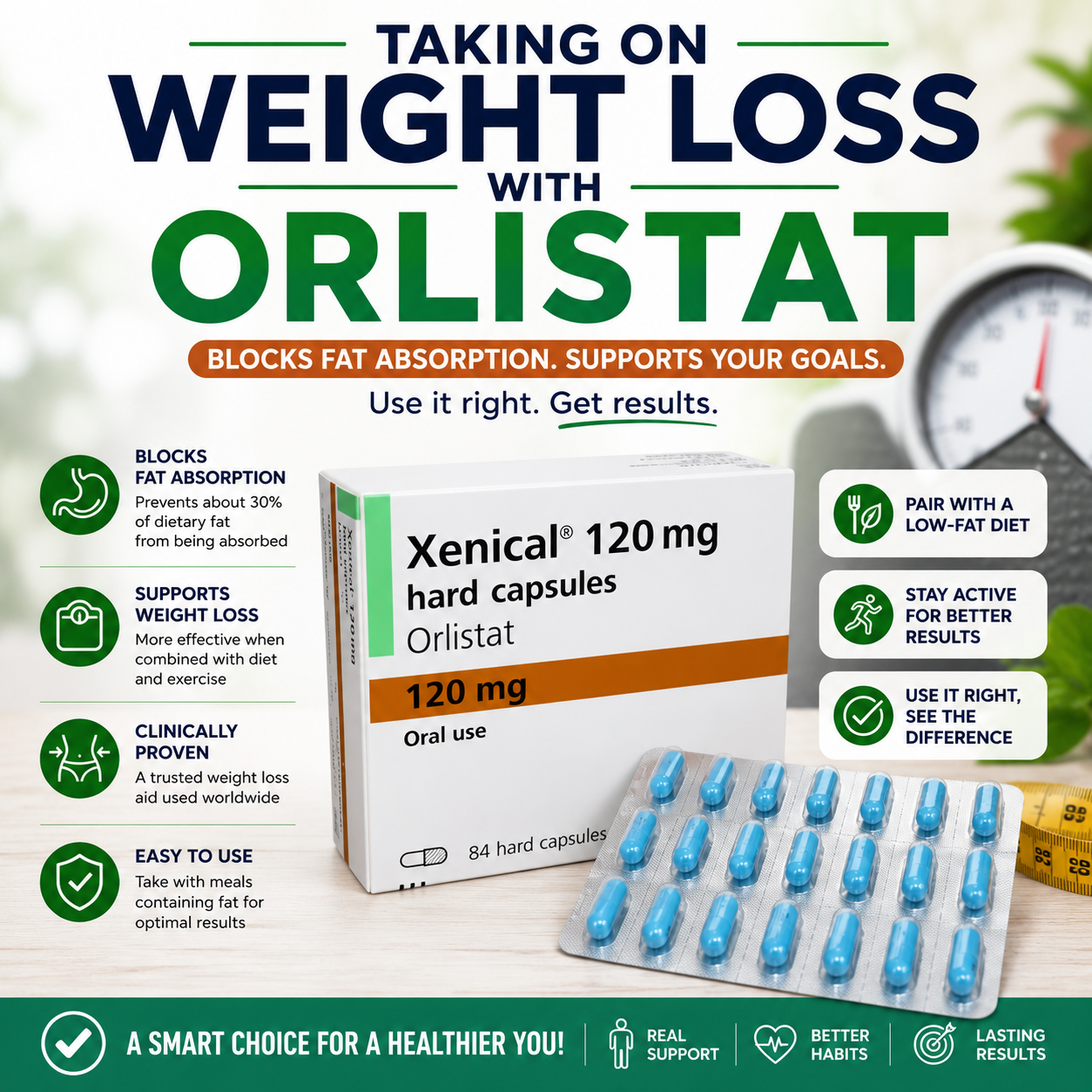 Taking on Weight Loss with Orlistat: Benefits, Side Effects, and Practical Tips for Success