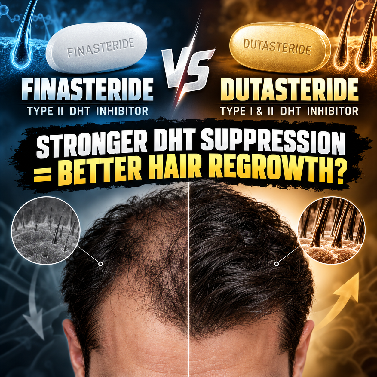Finasteride vs. Dutasteride for Hair Loss: Which One Works Better?