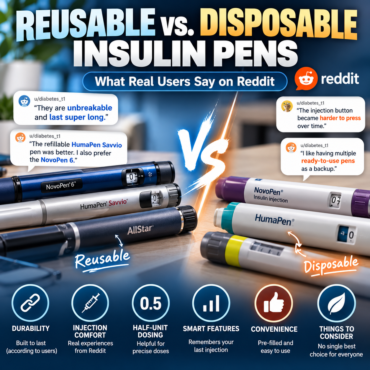 Reusable vs. Disposable Insulin Pens: What Real Users Say on Reddit