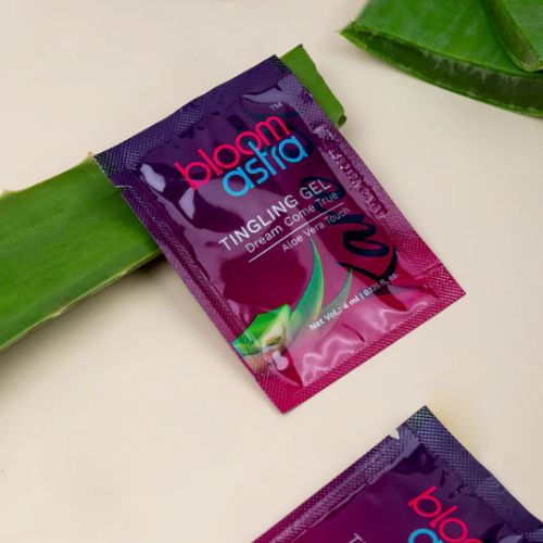 Bloom Astra Tingling Gel single sachet 4ml with aloe vera – water-based intimate stimulating gel