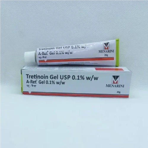 A-Ret 0.1% Gel 20gm tube close-up