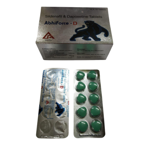 Abhiforce D 160mg tablets blister strip close-up