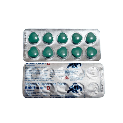 Abhiforce D 160mg tablets box with multiple blister strips