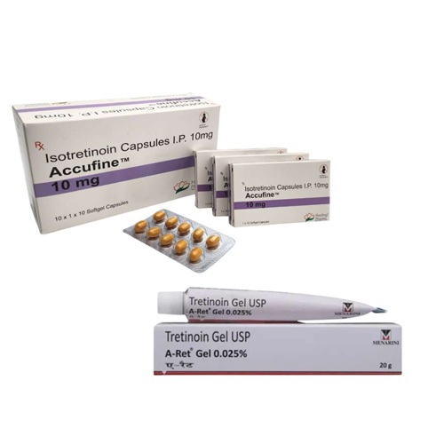 Accufine 10mg + A-Ret 0.025% Gel