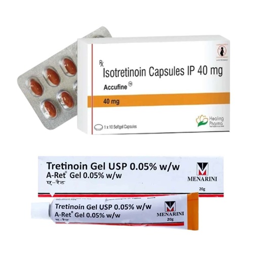 Accufine 40mg + A-Ret 0.05% Gel