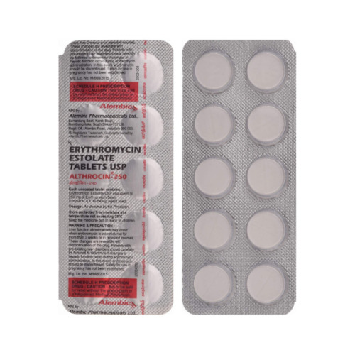 Althrocin 250 500 tablets blister pack erythromycin estolate antibacterial treatment online pharmacy