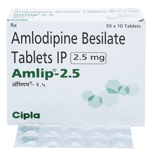 Amlip 2.5 500 Tablets box with outer carton