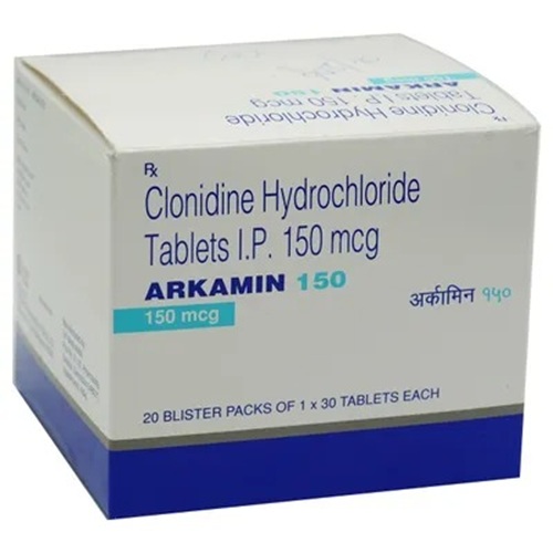 Arkamin 150mg tablets outer product box with labeled packaging