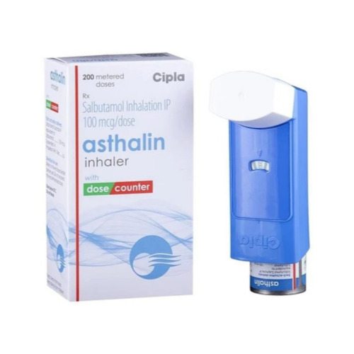 Asthalin 100mcg Inhaler device with blue cap
