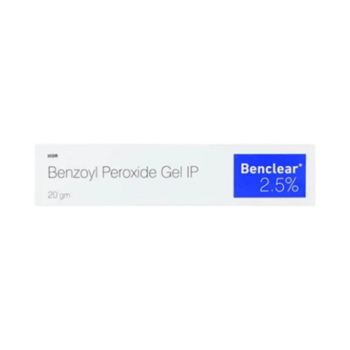 Benclear 2.5% Gel 20gm tube with outer carton