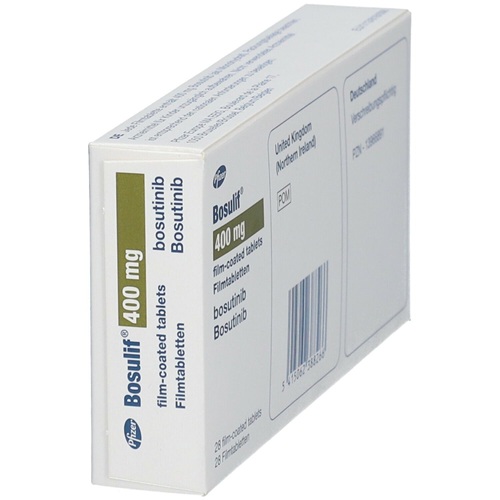 Bosulif 400 28 Tablets box with outer carton