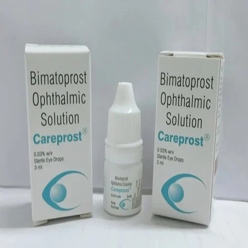 Two Careprost 3ml boxes with bottle placed in front