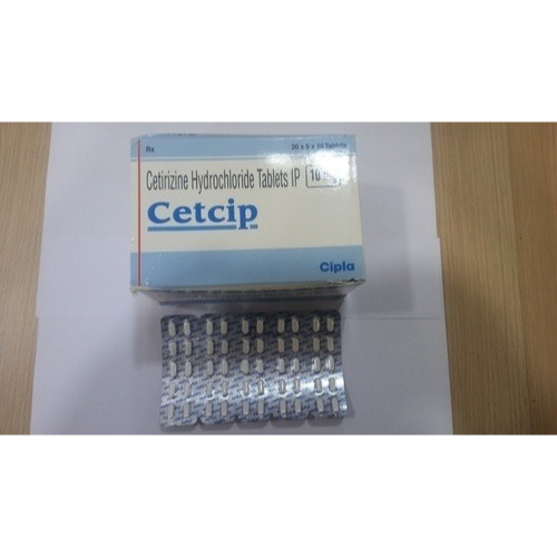 Cetcip 10mg outer carton with multiple blister strips arranged for wholesale supply