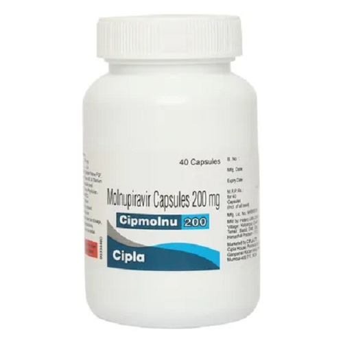 Molnuvid 200mg capsules blister strip close-up