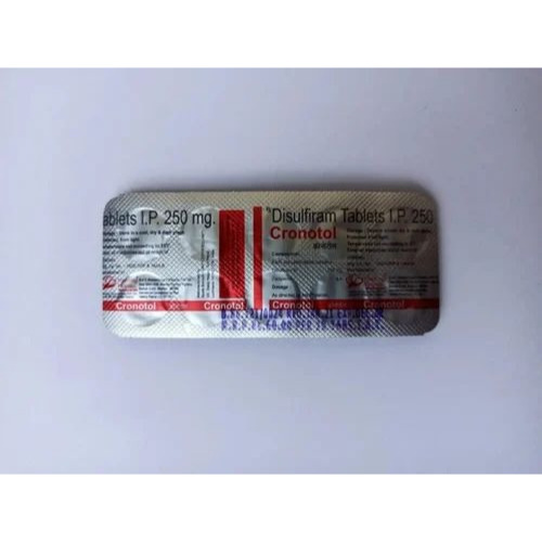 Cronotol 250 blister strip showing tablet layout