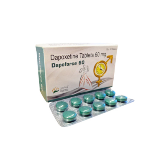 Dapoforce 60mg 100 Tablets pack – dapoxetine box and strips for improved control over ejaculation