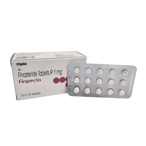 Finpecia 1mg 150 Tablets pack – Cipla finasteride box with multiple blister strips for hair regrowth