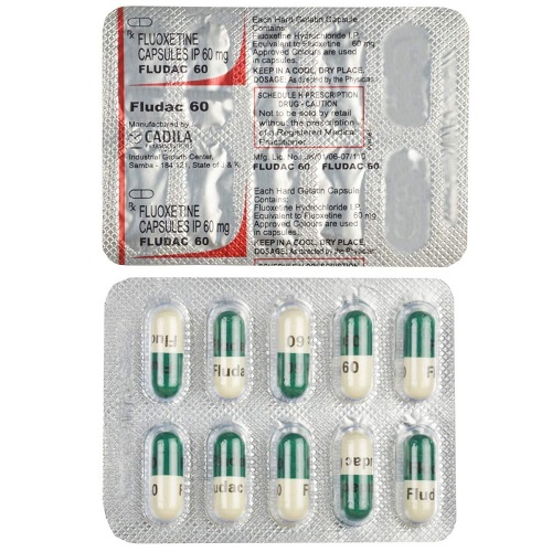 Fludac 60 capsules front box packaging with 200 capsules