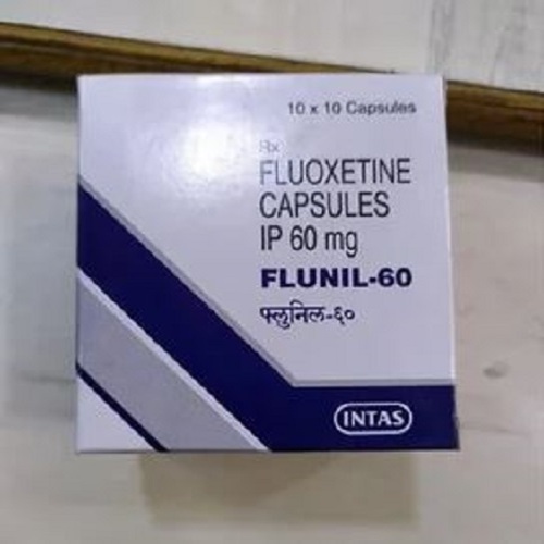 Flunil 60 capsules box with blister pack side view