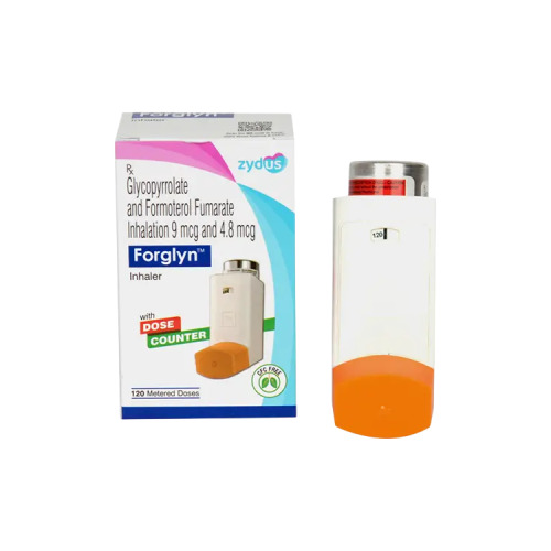 Forglyn Inhaler 120 mdi front box packaging