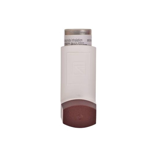 Formonide 100 Inhaler (Formoterol and Budesonide) inhaler device in upright position