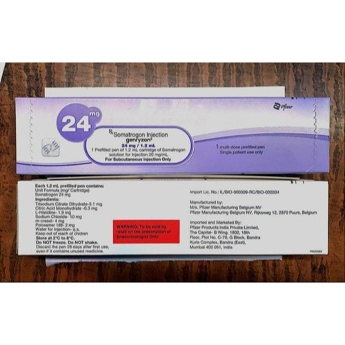 Genryzon Prefilled Injection Pen 24mg/1.2ml injection pen with outer carton
