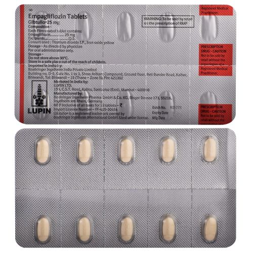 Gibtulio 25 blister strip with tablets
