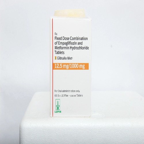 Gibtulio Met 12.5/1000mg 60 tablets back side packaging