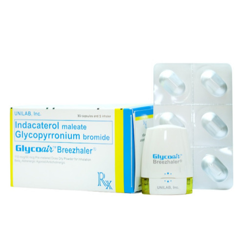 Glycoair Breezhaler 110 50 mcg with 30 capsules and inhaler device