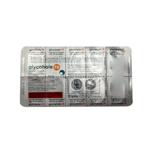 Glycohale FB Rotacaps 30 capsules back side packaging