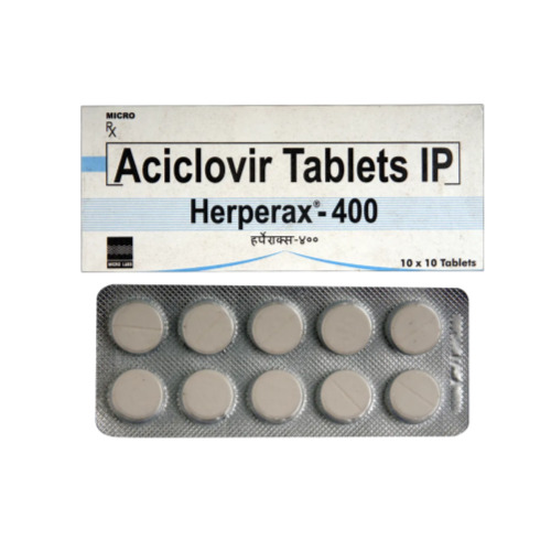 Herperax 400 tablets front box packaging
