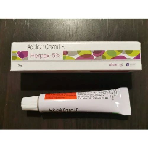 Herpex Cream 5gm tube with outer carton