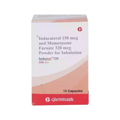 Budesonide 320mcg formoterol 9mcg Indamet rotacaps bottle and box