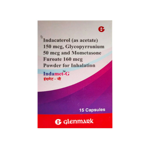Indamet-G 15 capsules front box packaging
