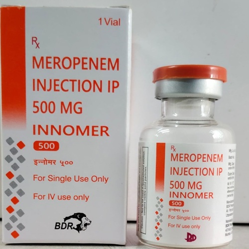 Innomer 500 vial next to product box, packaging close-up