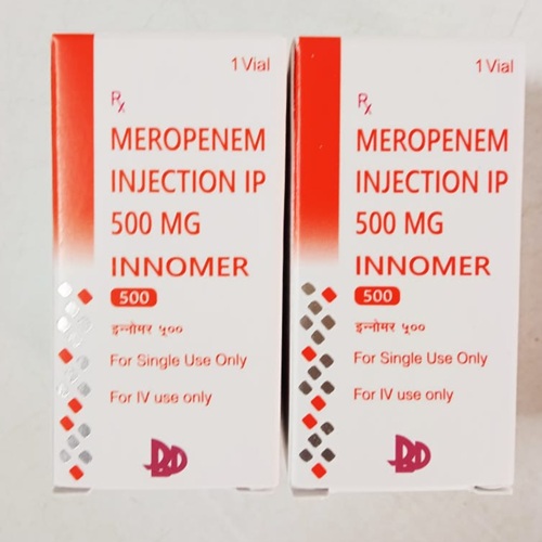 Innomer 500 injection 2 boxes, front view with readable label