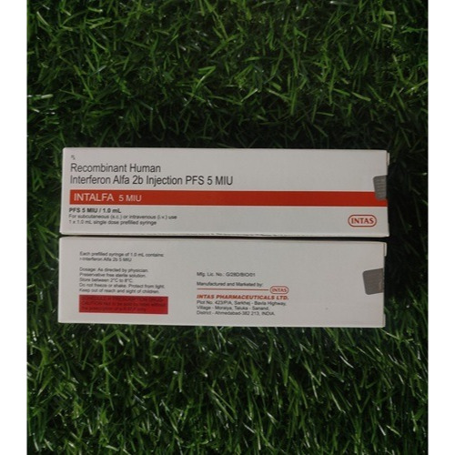 Intalfa 5 MIU injection 1ml box with details interferon alfa oncology therapy online pharmacy