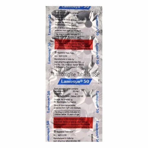 Lamosyn 50 50 Tablets blister strip close-up