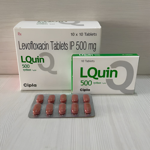 Glevo 500 tablets box with multiple blister strips