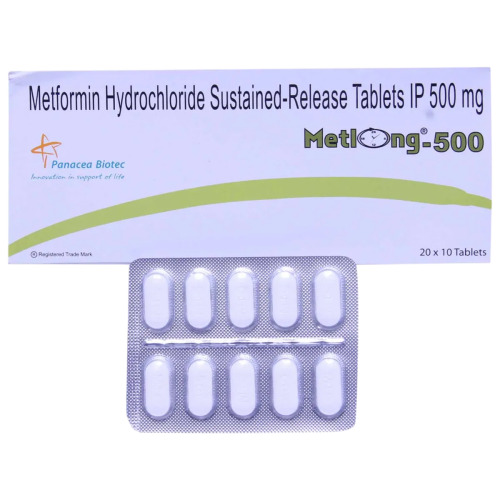Metlong 500mg - 200 Tablets