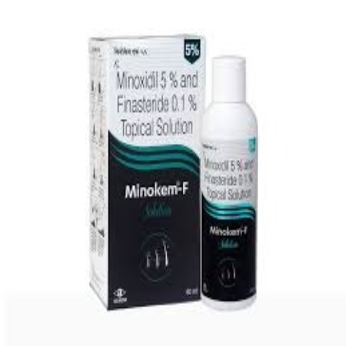 Minokem F 5% Solution 90ml box with bottle, front view showing product name and concentration clearly