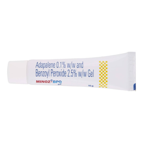 Minoz BPO Gel 15gm tube close-up