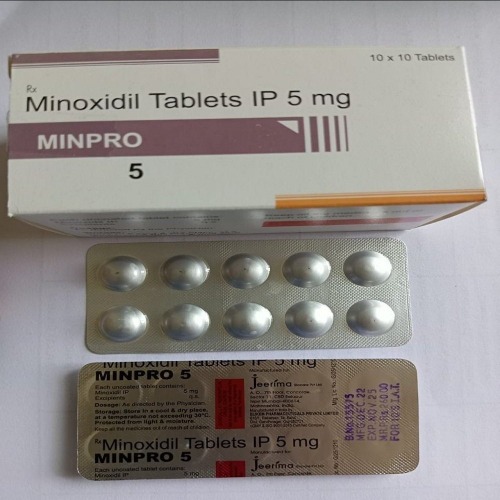 Minpro 5 100 tablets back side packaging