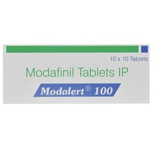 Modalert 100mg tablets blister pack with branded outer carton packaging